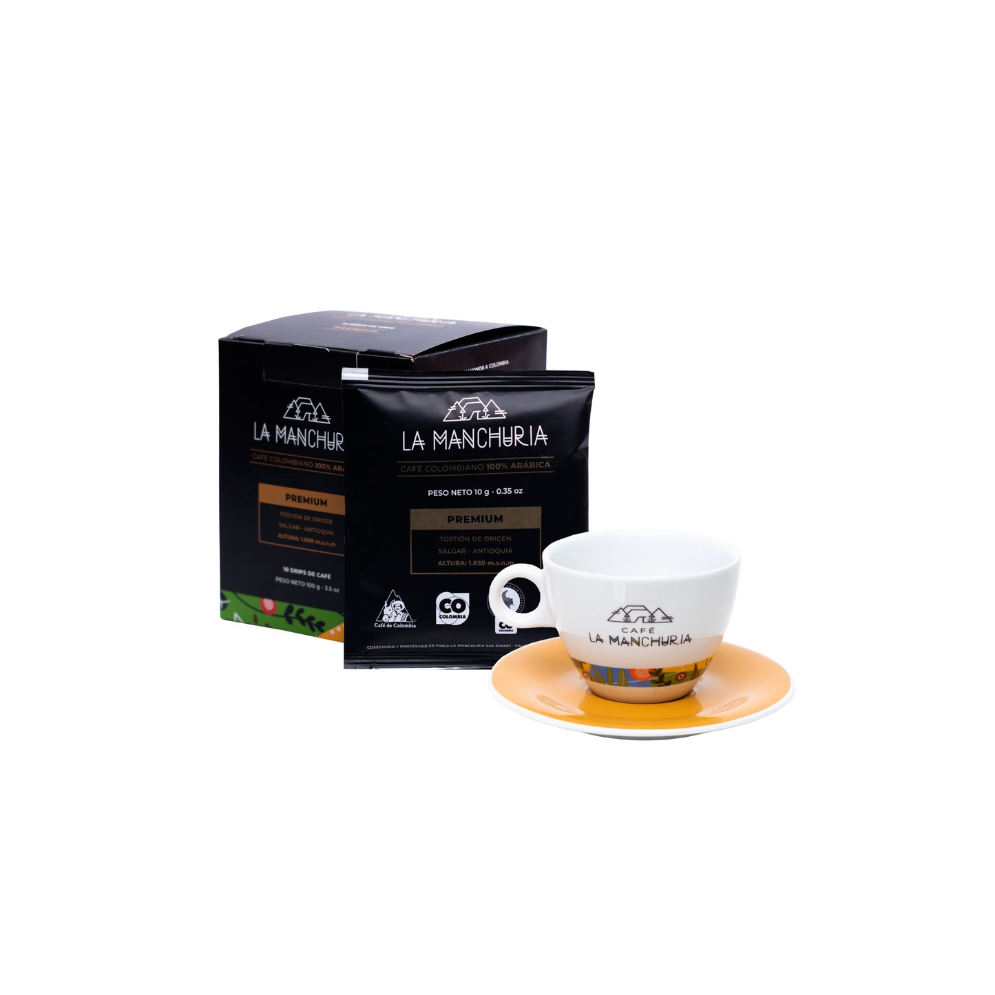 Drips Café Premium + Juego de taza y plato