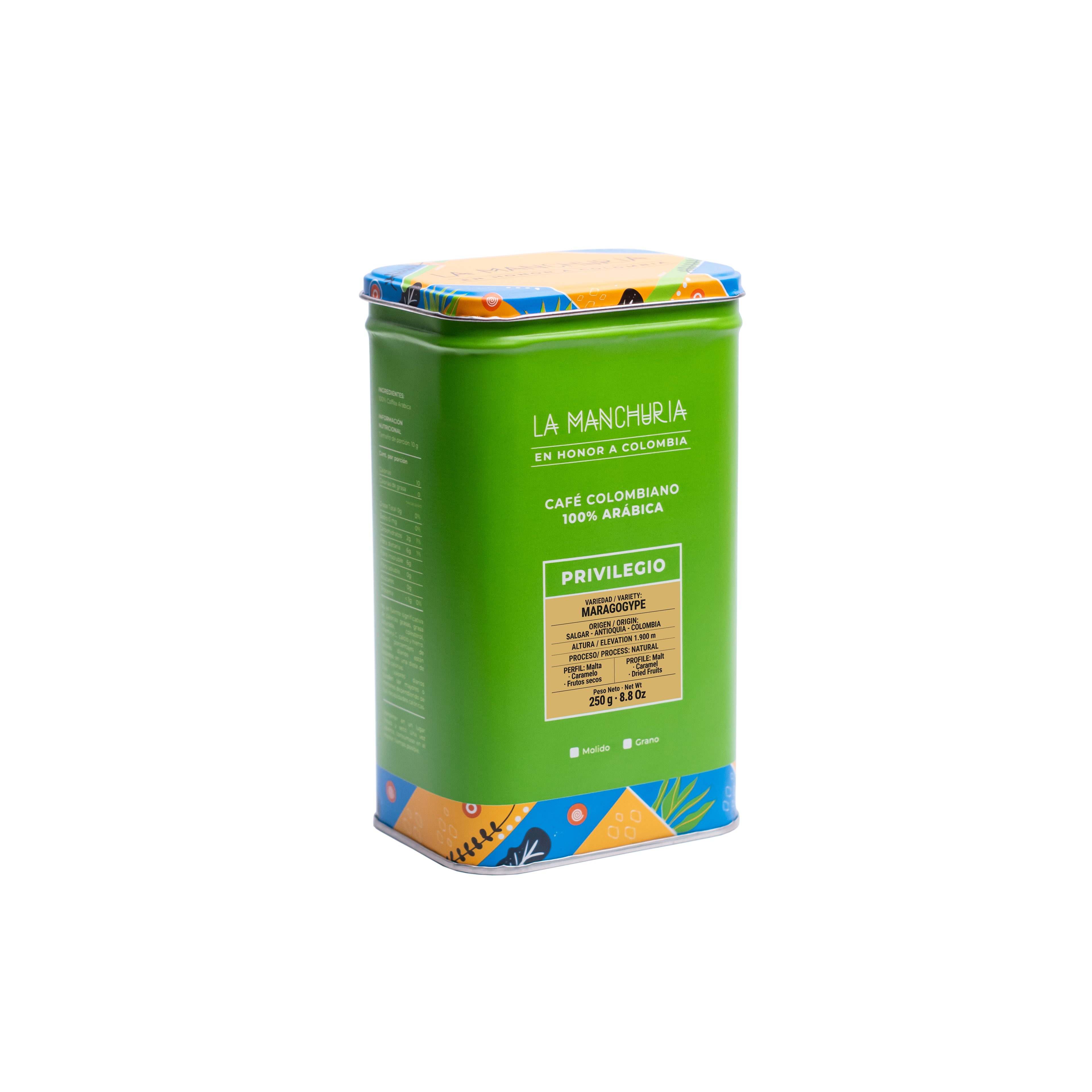 CAFÉ MARAGOGYPE CAJA METALICA - PRIVILEGIO