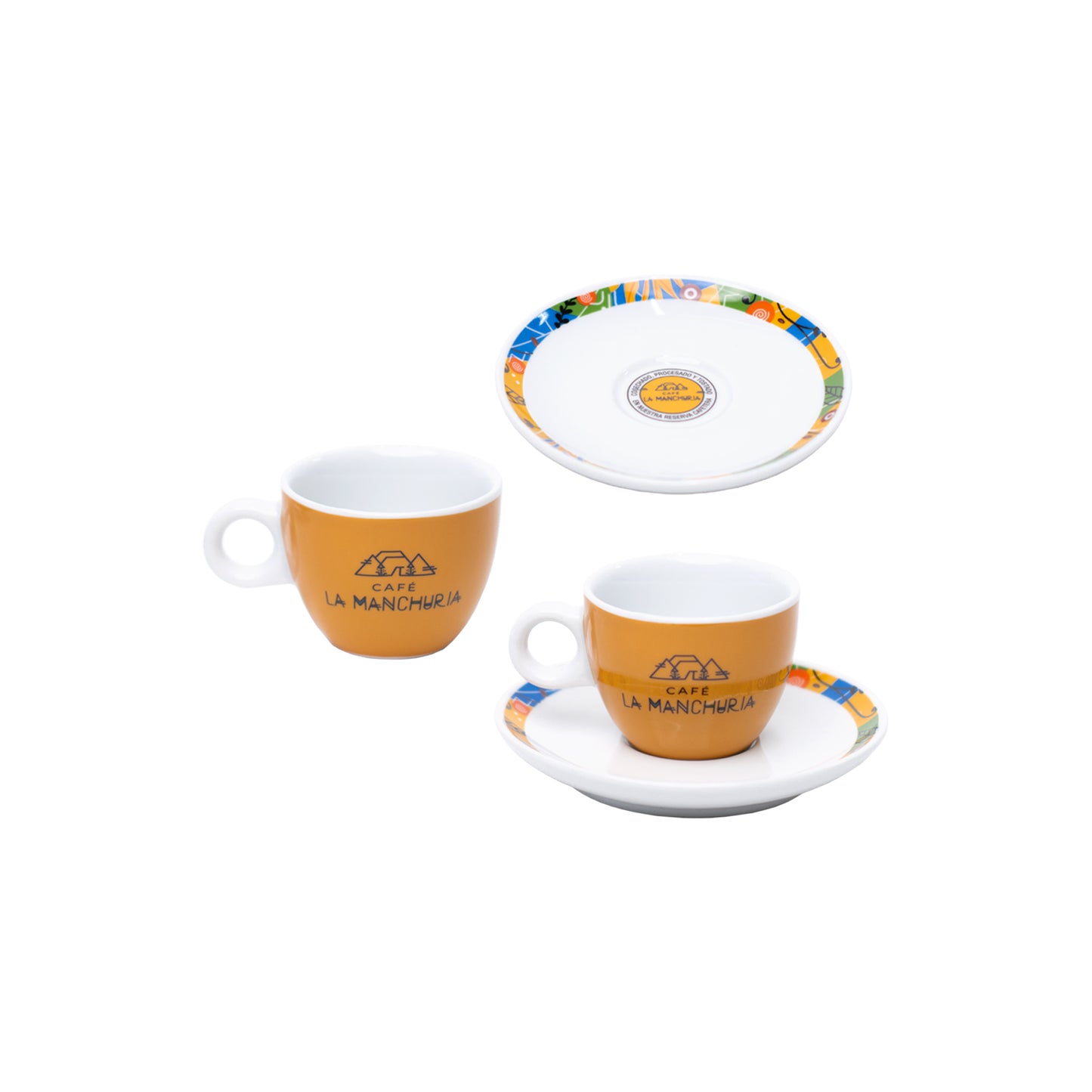 Juego de Taza y Plato Café Espresso